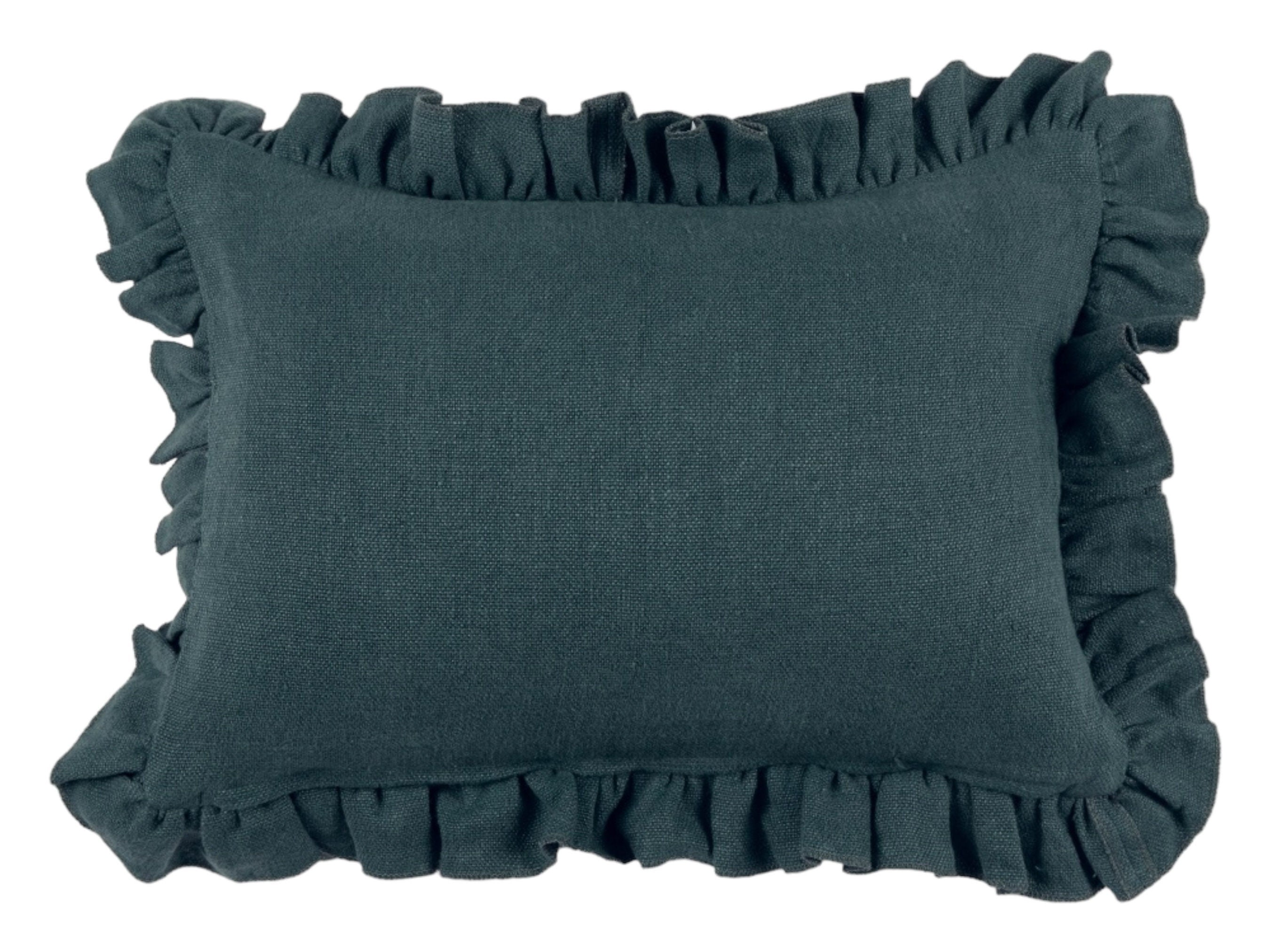 Anika Teal Linen Pillow Cover - Ready to Ship | Soft & Durable Home Decor for Living Room, Bedroom, or Sofa