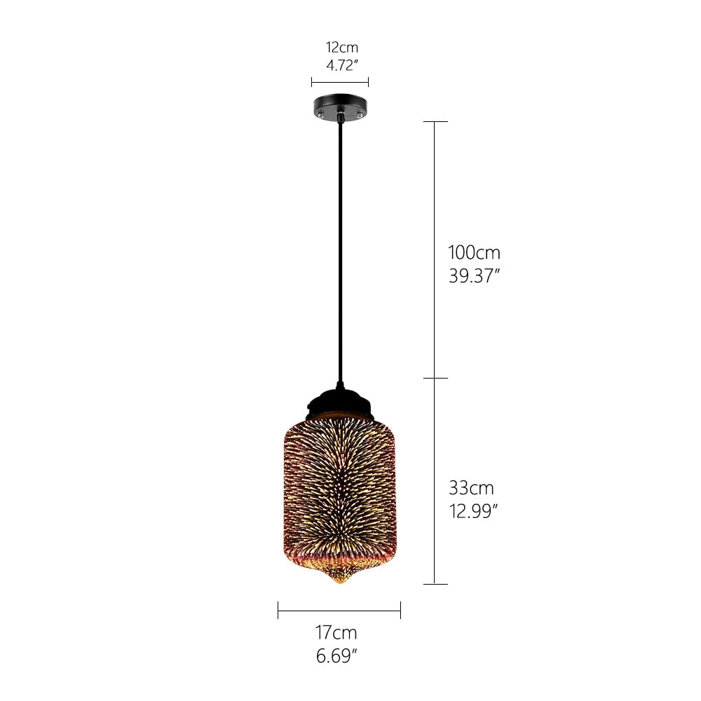 Celestial Starry Sky Hanging Glass Chandelier - Elegant Ceiling Light Fixture for Bedroom, Dining Room & Living Room Decoration - Perfect for Home, Wedding & Romantic Ambiance Lighting