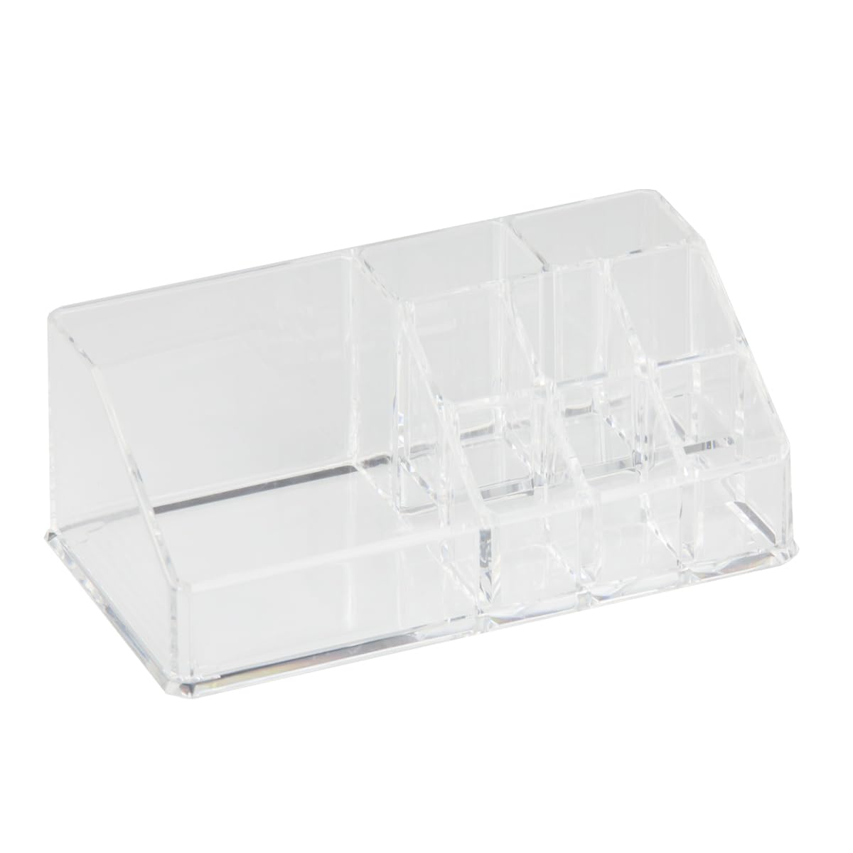 Home Basics MH01971 Medium Cosmetic Organizer - Makeup Storage Case for Bathroom, Vanity & Travel | Perfect for Organizing Lipsticks, Brushes & Beauty Products
