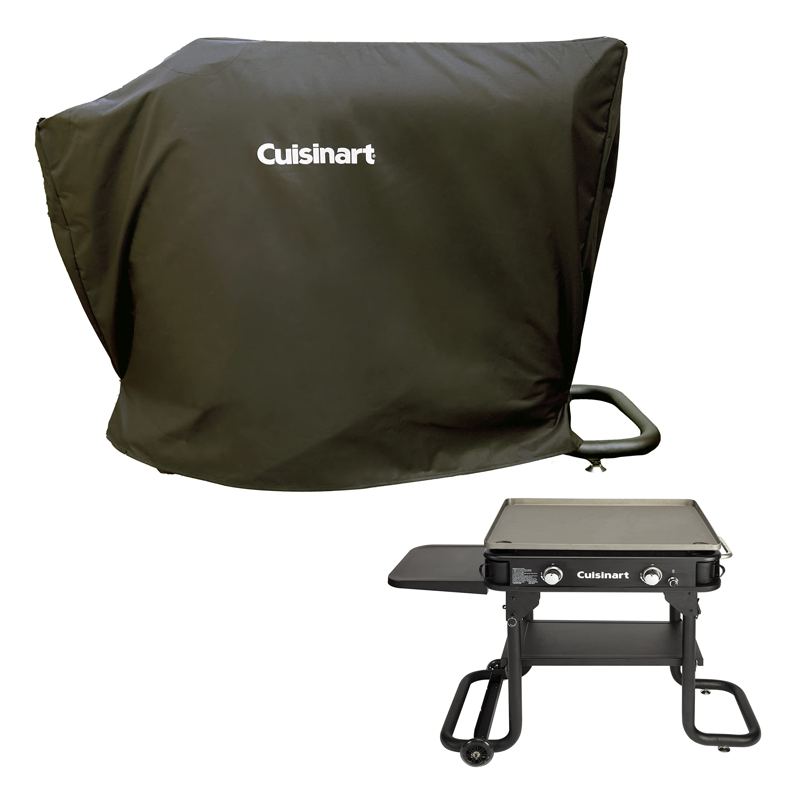 Cuisinart CGC-280 Black Griddle Cover - Protective Cover for Outdoor Grills & BBQs - Perfect for Backyard Cooking, Camping & Picnics