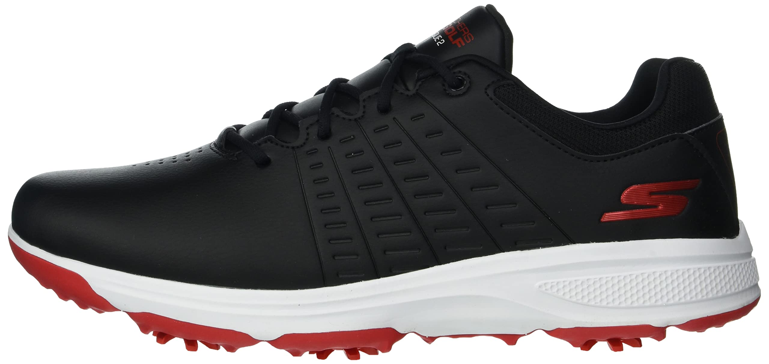 Skechers Men's Torque Waterproof Golf Shoes - Lightweight Comfortable Spiked Golf Shoes for Men, Breathable & Slip-Resistant - Perfect for Golf Course, Driving Range & Outdoor Sports