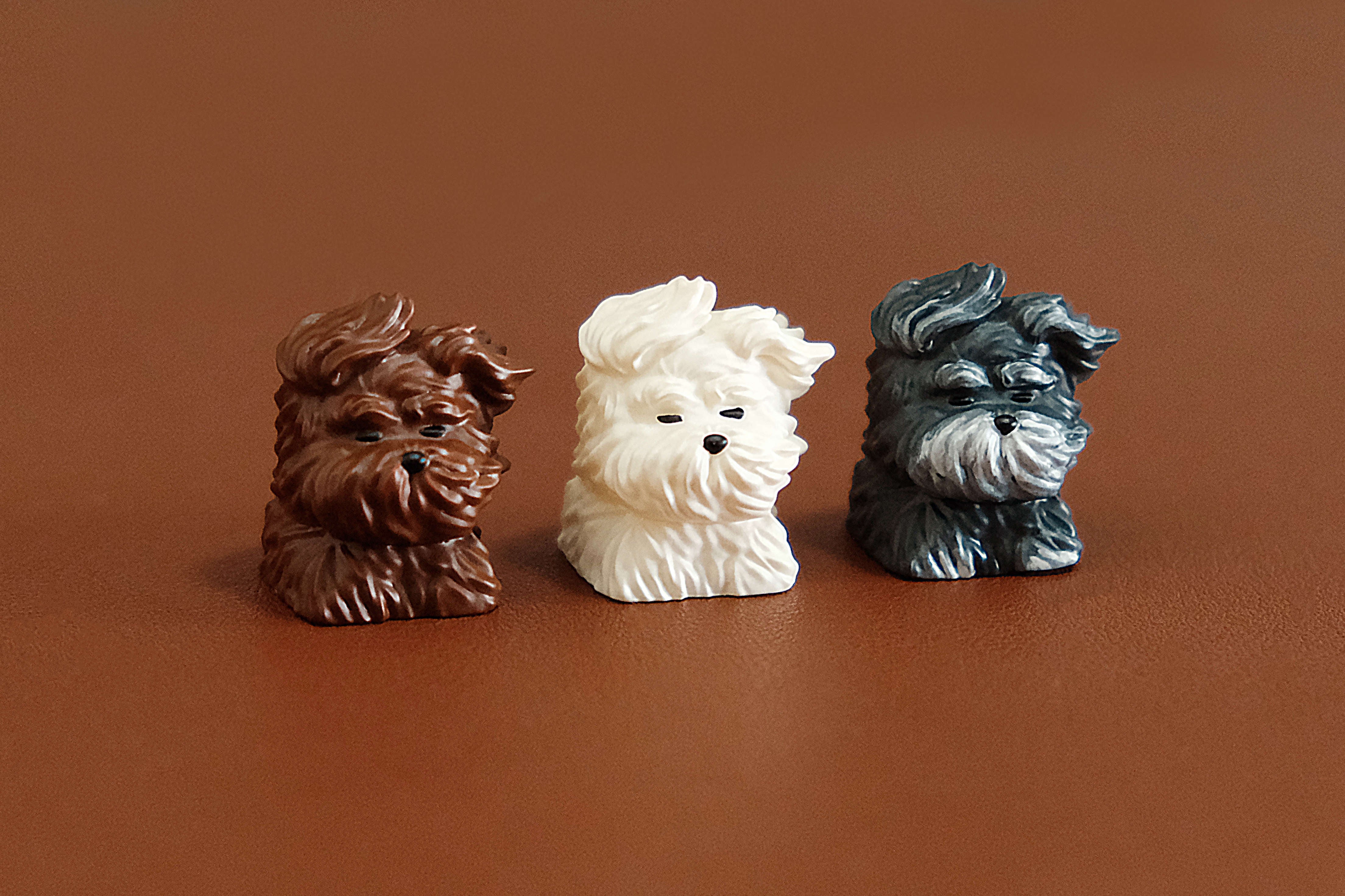 Messy Puppy Resin Keycaps - Cute & Unique Decorative Keycaps for Mechanical Keyboards - Perfect for Gaming, Typing & Custom Keyboard Builds
