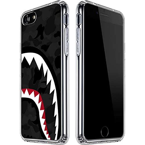 Premium Clear Phone Case for iPhone SE - Shark Teeth Grey Street Camo Design | Scratch-Resistant Protective Cover | Perfect for Outdoor Adventures & Urban Lifestyle