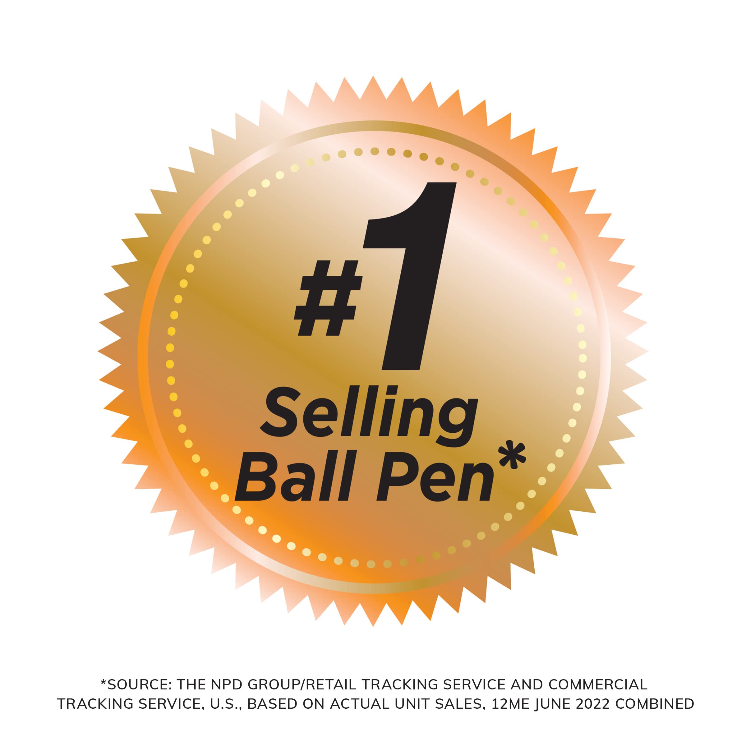 BIC Round Stic Xtra Life Black Ballpoint Pens, 1.0mm Medium Point, 400-Count Bulk Pack - Comfortable Flexible Barrel for Smooth Writing - #1 Best Selling Pens for Office, School & Home Use