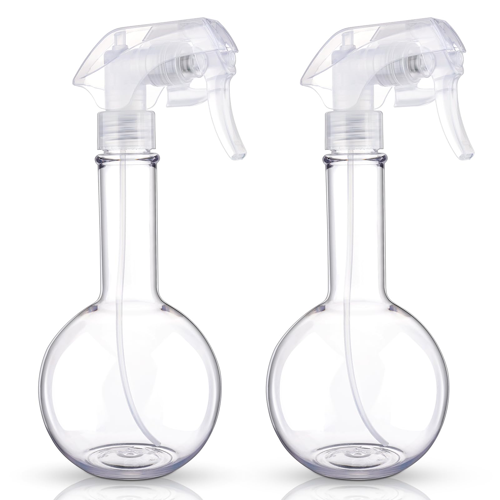 12oz/350ml Heavy Duty Plastic Spray Bottles 2 Pack - Empty Mist Water Bottle for Cleaning Solutions, Plants, Pets, Essential Oils, Hair & Cooking | Home, Garden & DIY Use