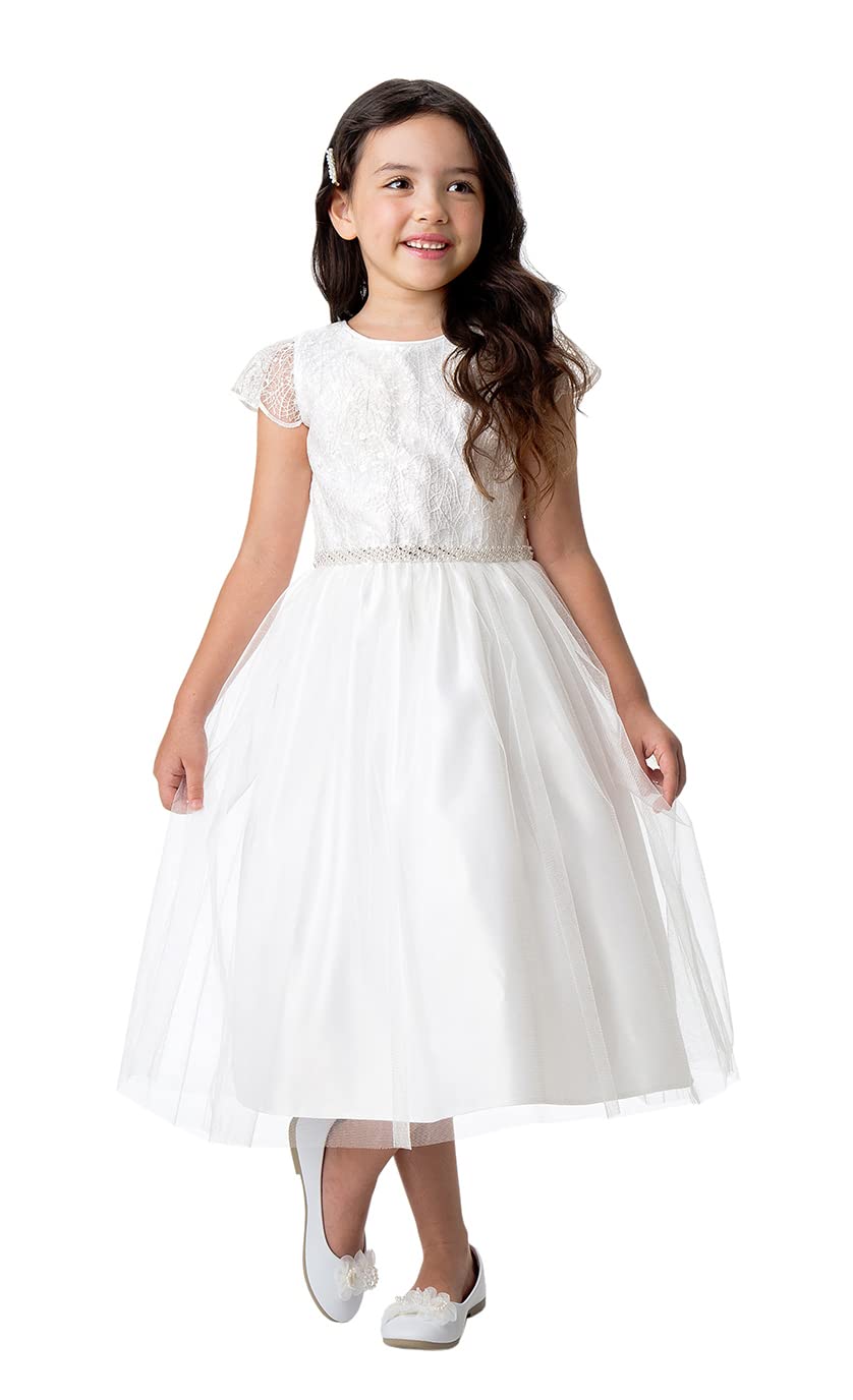 iGirlDress Flower Girl Dresses for First Communion, Pageant, Wedding & Birthday - Elegant Lace Party Gowns for Special Occasions