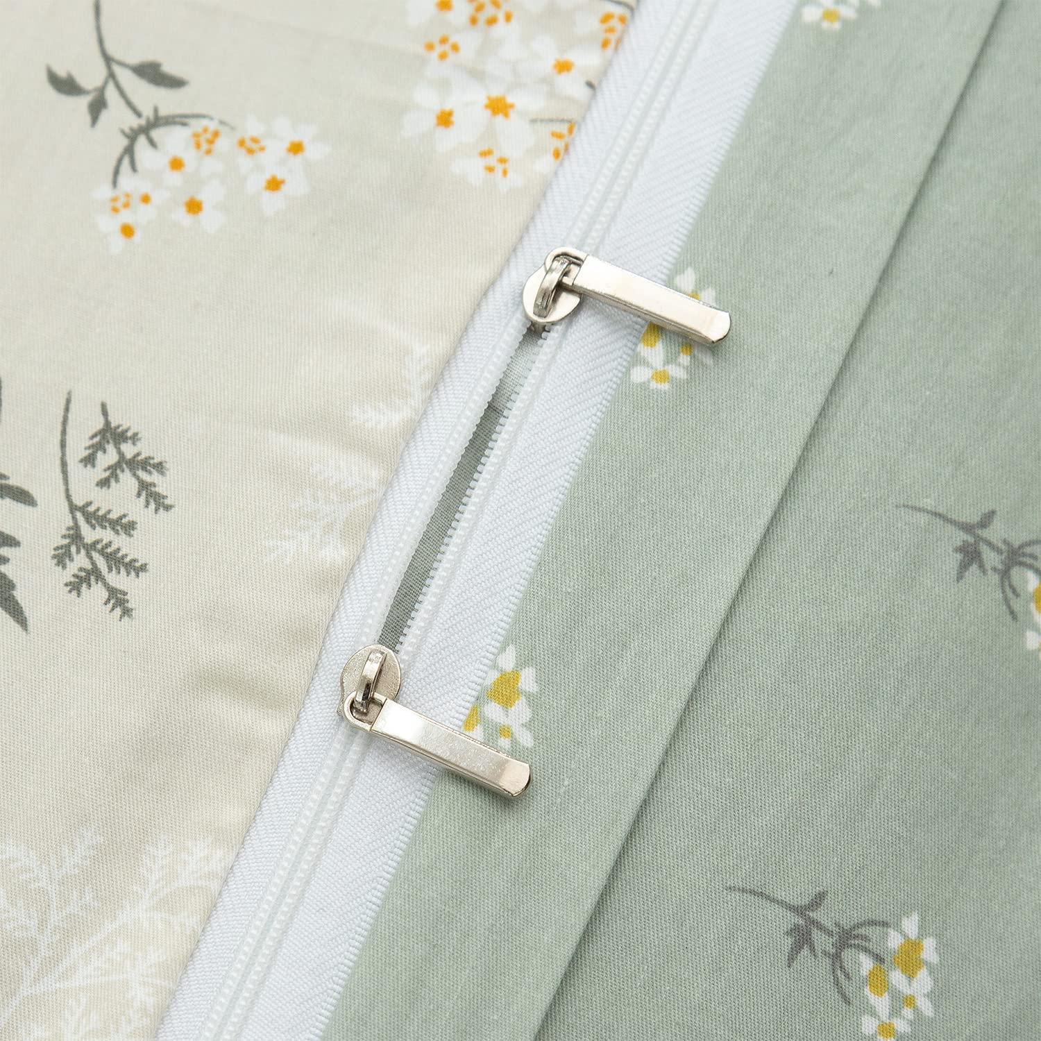 Floral Duvet Cover Queen Size - 100% Cotton 3-Piece Bedding Set for Girls, Reversible Chic Garden Print with Zipper Closure | Perfect for Teen Bedrooms, Guest Rooms & Boho Chic Home Decor