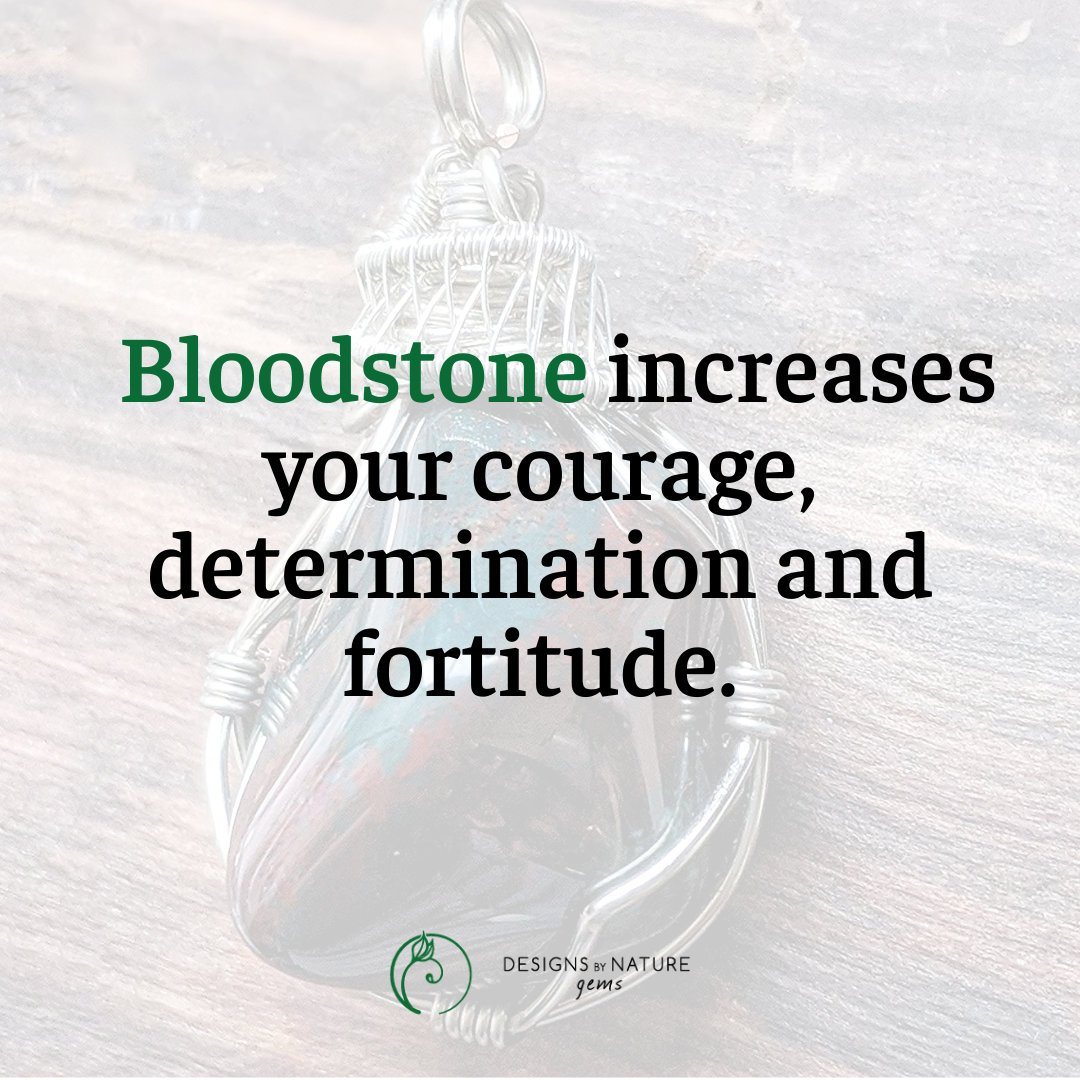 Natural Bloodstone Necklace with White Gold Plated Brass Pendant - Healing Crystal Jewelry for Women, Meditation & Energy Balancing