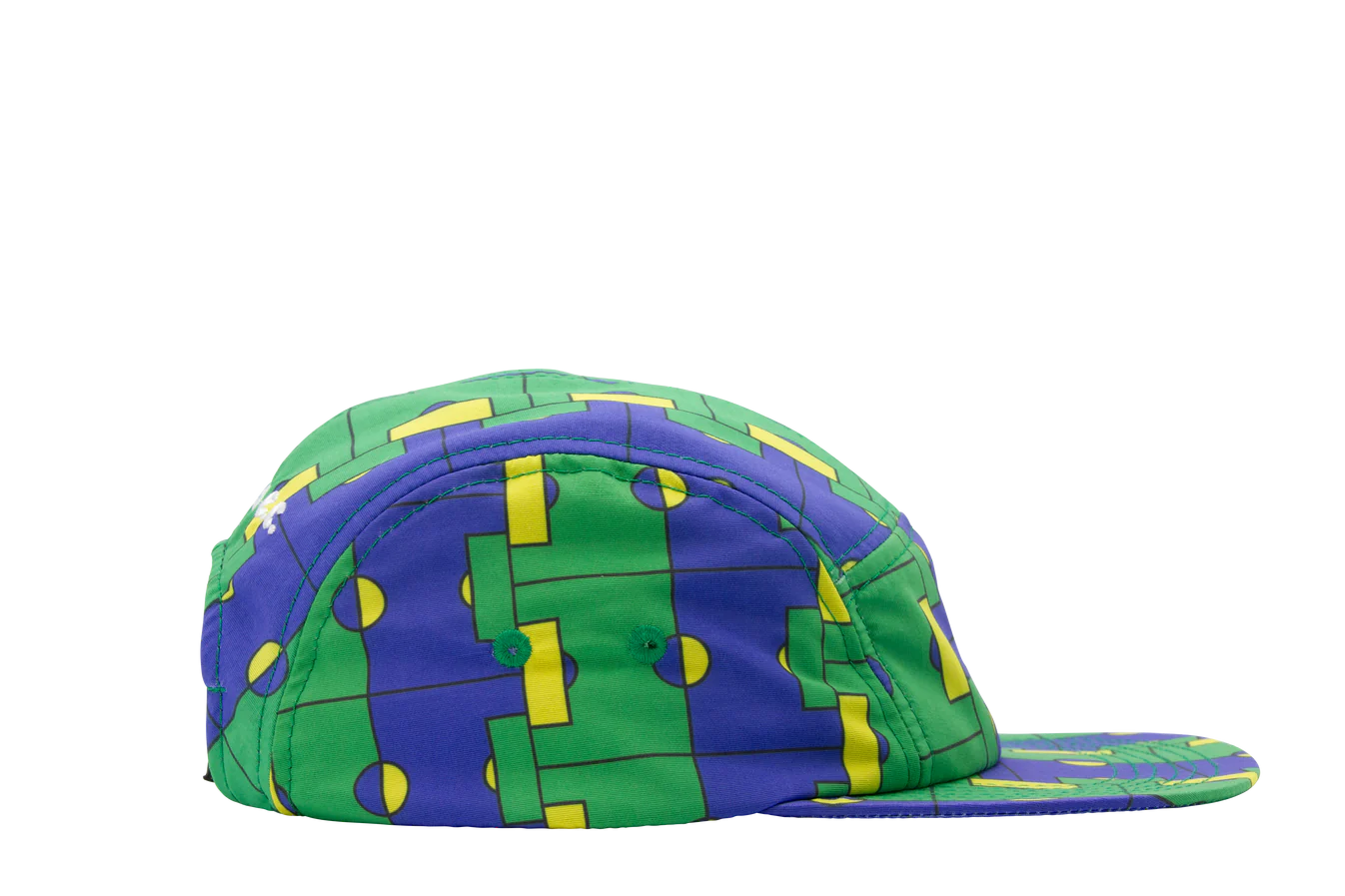 Goiaba E.C. Campo 5 Panel Nylon Hat - Brazil Flag Print Adjustable Snapback Cap for Men & Women - Perfect for Outdoor Activities, Travel & Sports