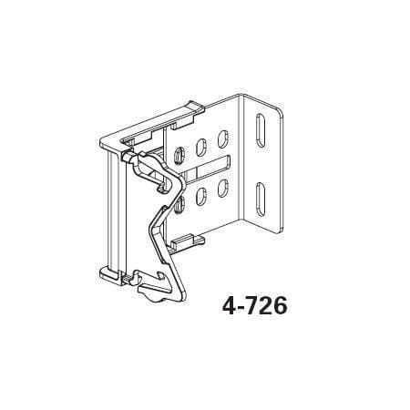 Graber Bracket with 2-3 Inch Clearance for 2 1/2 Inch Dauphine Rod - Perfect for Window Treatments and Curtain Hardware Installation