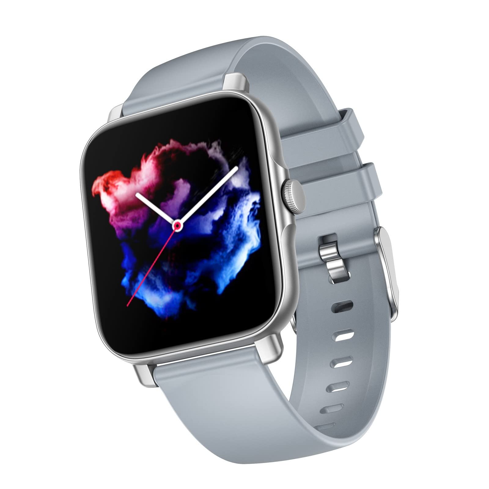 Multi-Function Smart Watch for Men & Women - Long Standby, Blood Pressure & Heart Rate Monitor, Waterproof Fitness Tracker for Android & iOS (Silver) - Perfect for Running, Swimming & Daily Activity Tracking