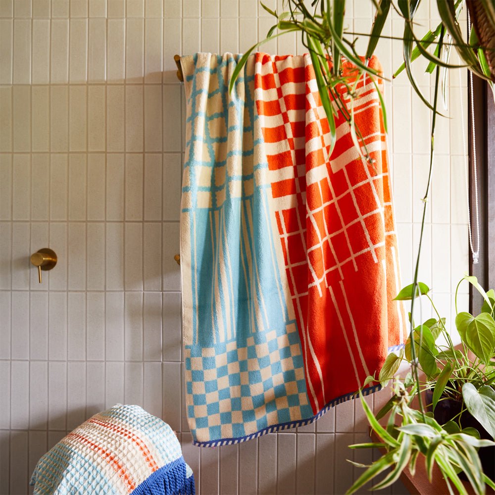 Premium Fresno Bath Sheet in Paprika Color - Ultra Soft & Absorbent Luxury Bath Towel for Spa, Bathroom & Beach Use