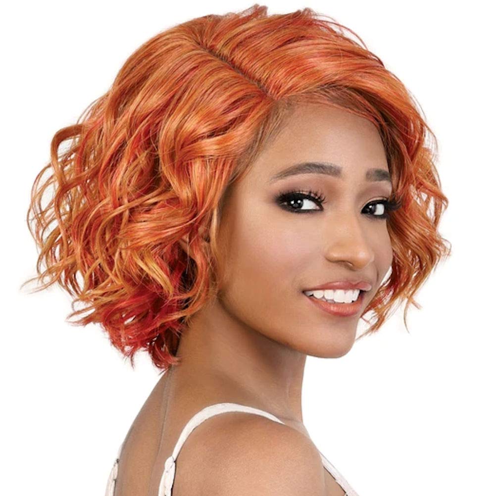 Motown Tress LDP-Glow Heat Resistant Fiber Lace Part Wig in Off Black | Synthetic Hairpiece for Daily Wear & Cosplay