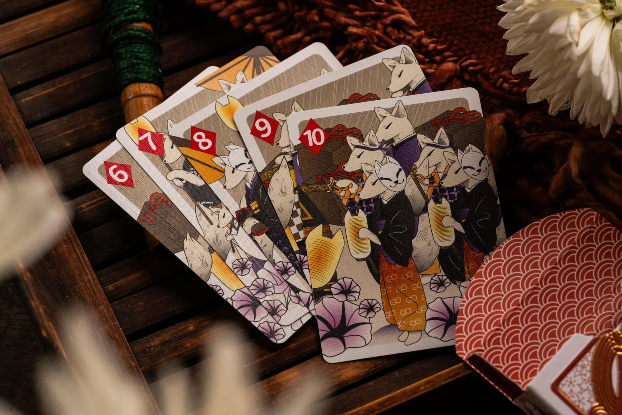 Fox's Wedding Playing Cards SunShower Edition - Premium Japanese Anime-Themed Deck for Card Games, Magic Tricks & Collectors | Perfect for Poker Nights, Gifts & Anime Lovers