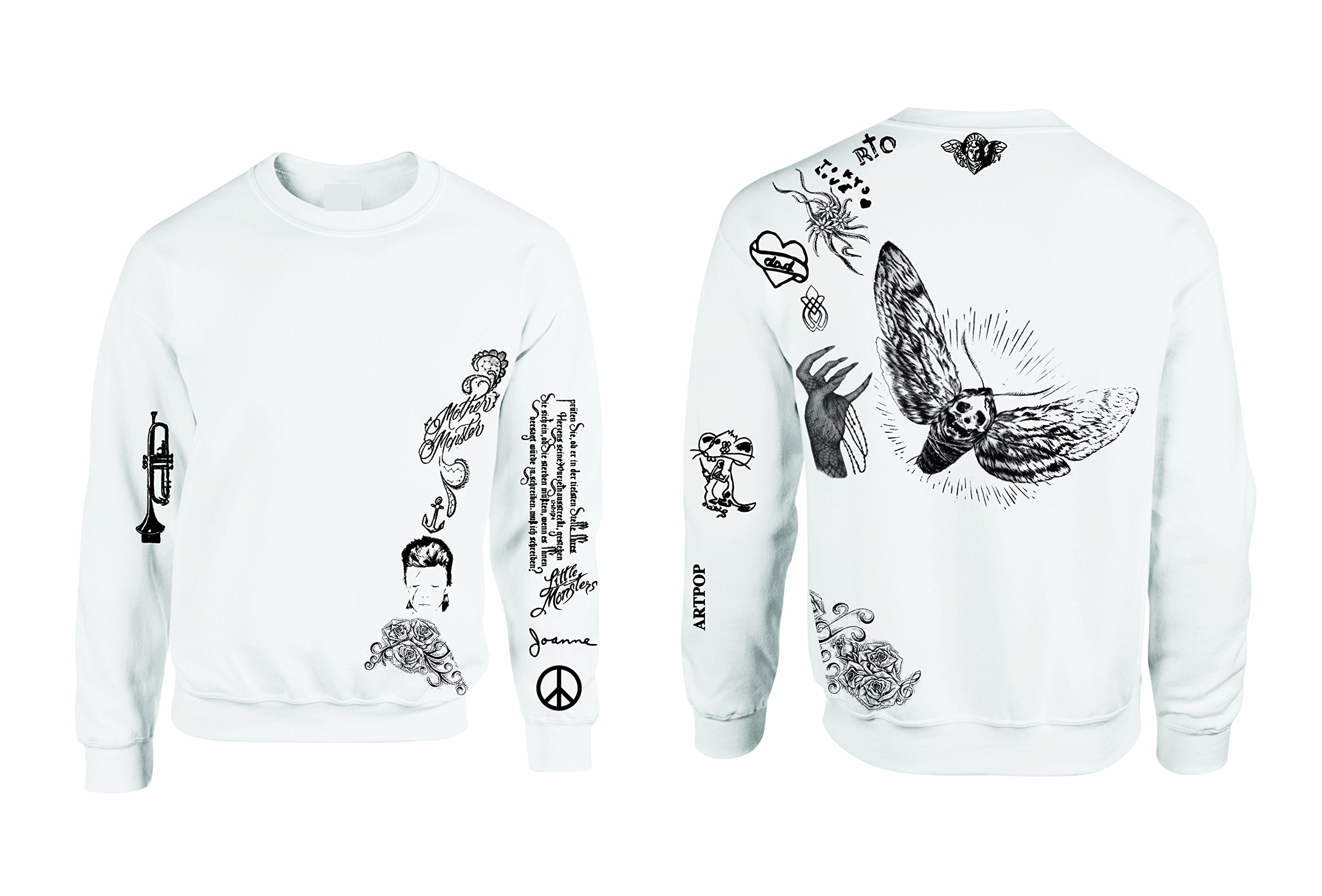 Trendy Women's Tattoo Print Sweatshirt - Soft Pullover Hoodie for Casual Wear, Street Style & Everyday Comfort