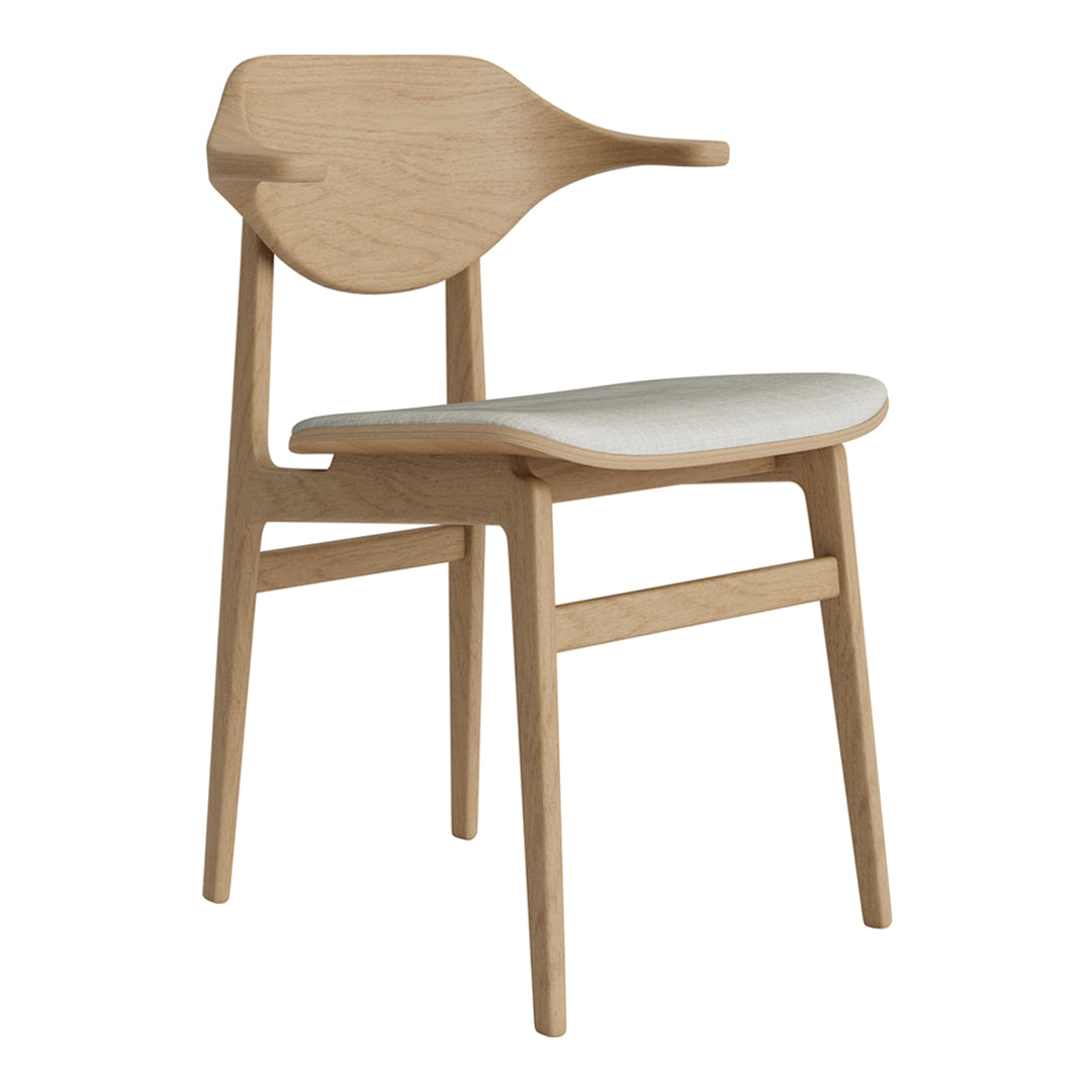Bufala Dining Chair - Upholstered Seat for Kitchen, Dining Room & Office - Comfortable Modern Furniture for Home & Restaurant Use