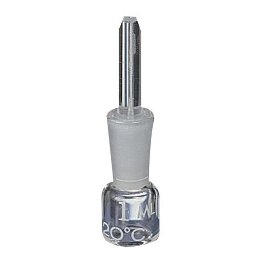 Thomas Glass Pycnometer Bottle 50ml - High Precision Specific Gravity Tester (±0.08) for Laboratory, Chemistry & Density Measurements in Liquids & Powders