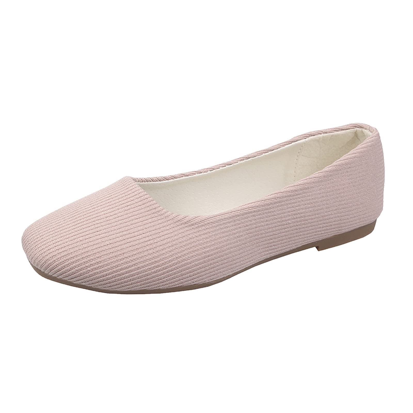 Women's Vegan Slip-On Sandals - Square Toe Flat Shoes for Casual Wear | Comfortable & Stylish Pointed Toe Design | Perfect for Beach, Office, and Everyday Outfits