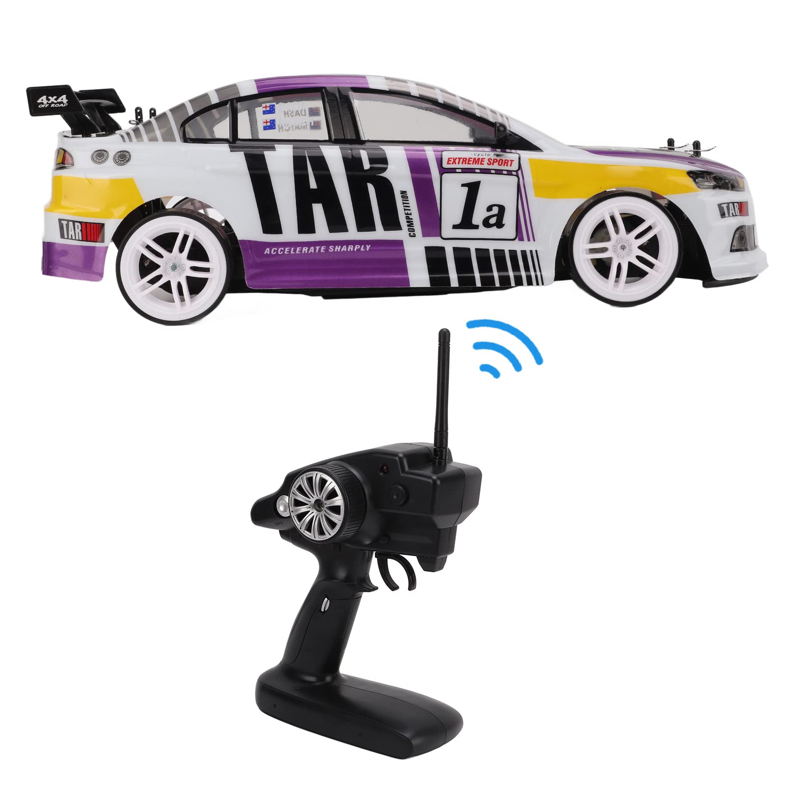1:10 Scale Cait RC Drift Racing Car - 2.4Ghz High Speed Remote Control Car with Strong Grip Tires & Powerful Motor - Perfect for Indoor/Outdoor Drifting, Racing & Backyard Play - Single Version CaitUhxZ2Hg-11