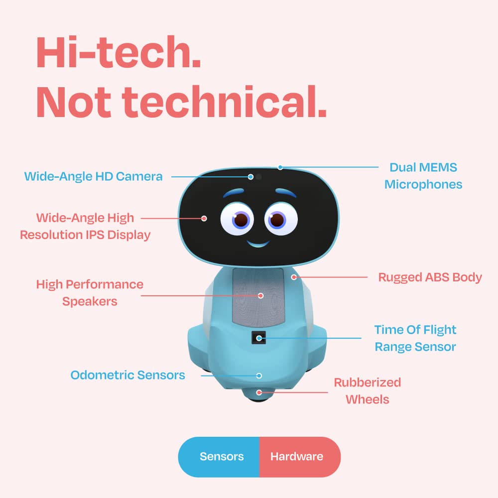 Miko 3: AI-Powered Smart Robot for Kids | Interactive STEM Learning Toy with Educational Apps & Games | Perfect Birthday Gift for Boys & Girls Ages 5-12 | Blue | Enhance Home Learning & Playtime Activities