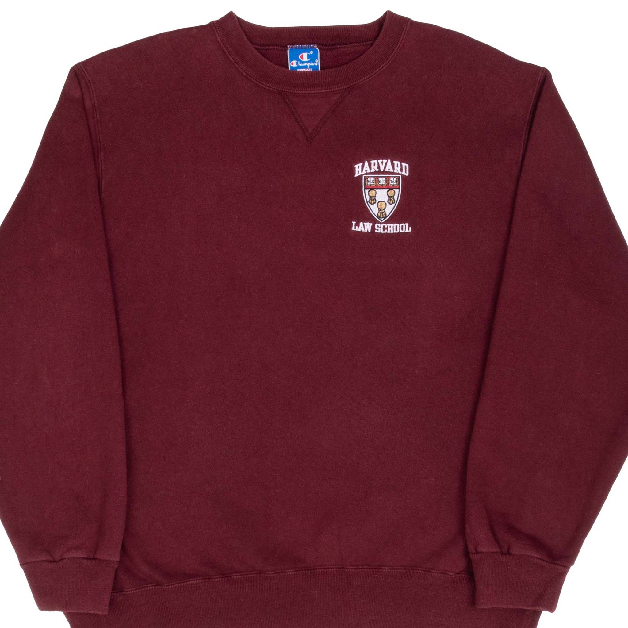 Vintage Champion Harvard Law School Red Sweatshirt 1980s XL - Made in USA - Retro College Apparel for Alumni, Students & Vintage Collectors - Perfect for Casual Wear, Gifts & School Spirit Events