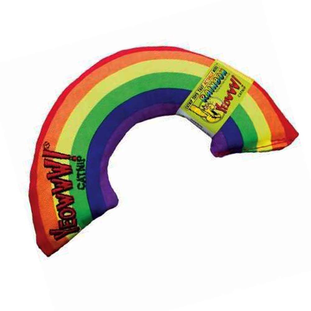 Yeowww! Rainbow Catnip Toy for Cats - New Version - Fun Interactive Play & Stress Relief for Indoor & Outdoor Kitties