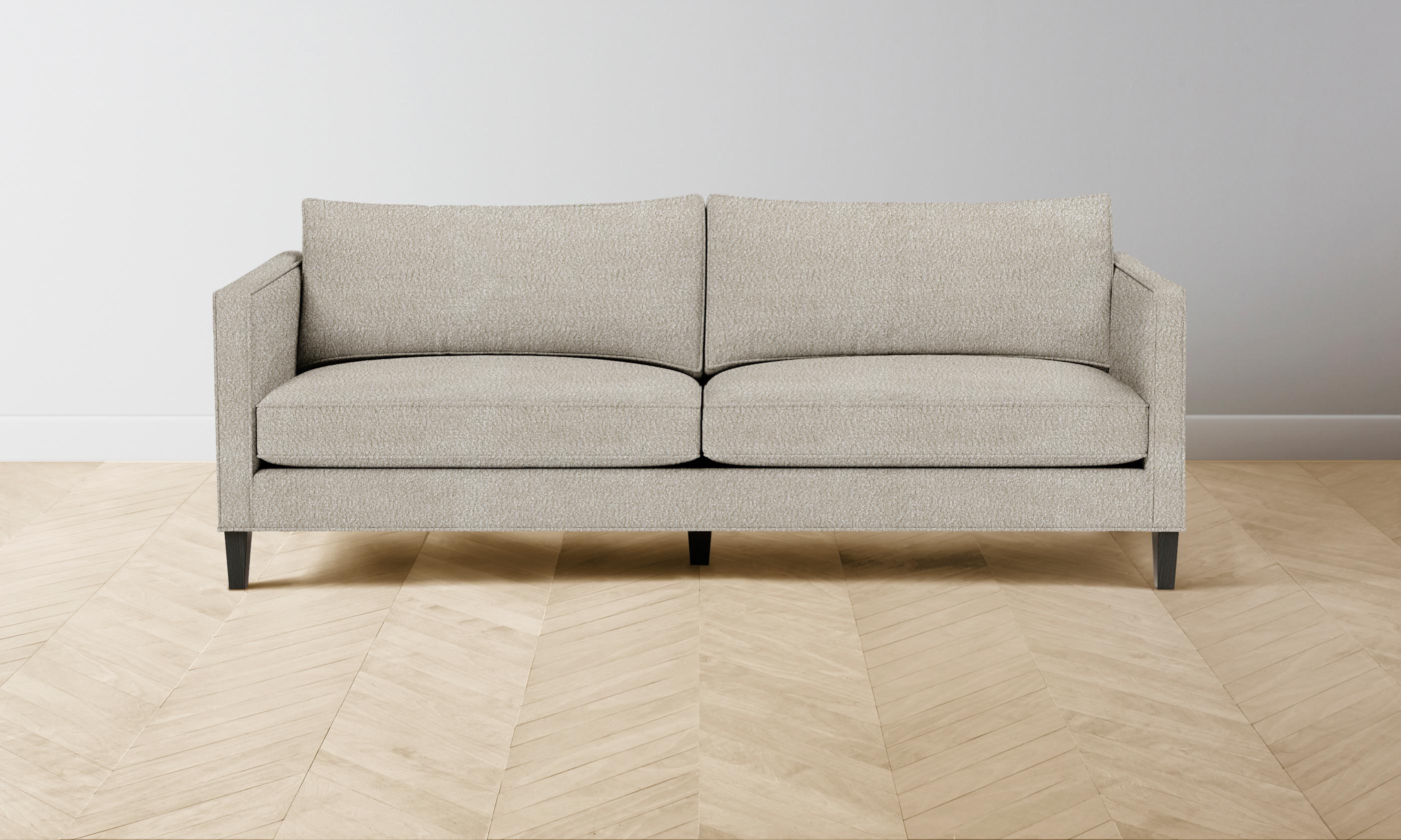 The Crosby Sofa - Premium Italian Bouclé Fabric Upholstered Modern Living Room Furniture for Cozy Home & Office Decor
