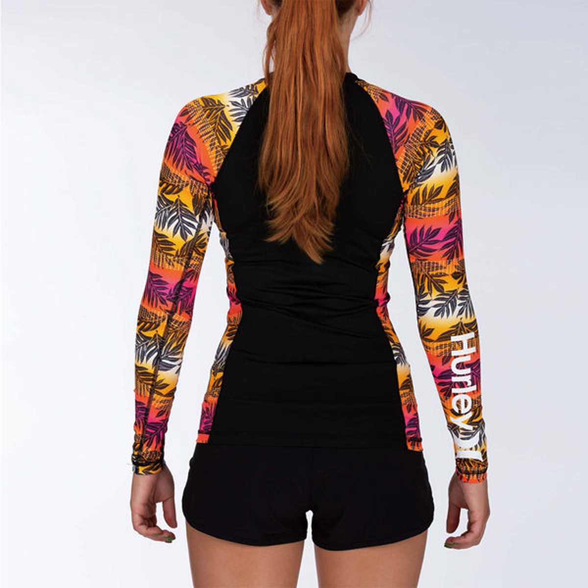 Hurley Sig Zane Rash Moorea FZ Long Sleeve Shirt - Hyper Pink | Surfing, Beachwear & Casual Street Style