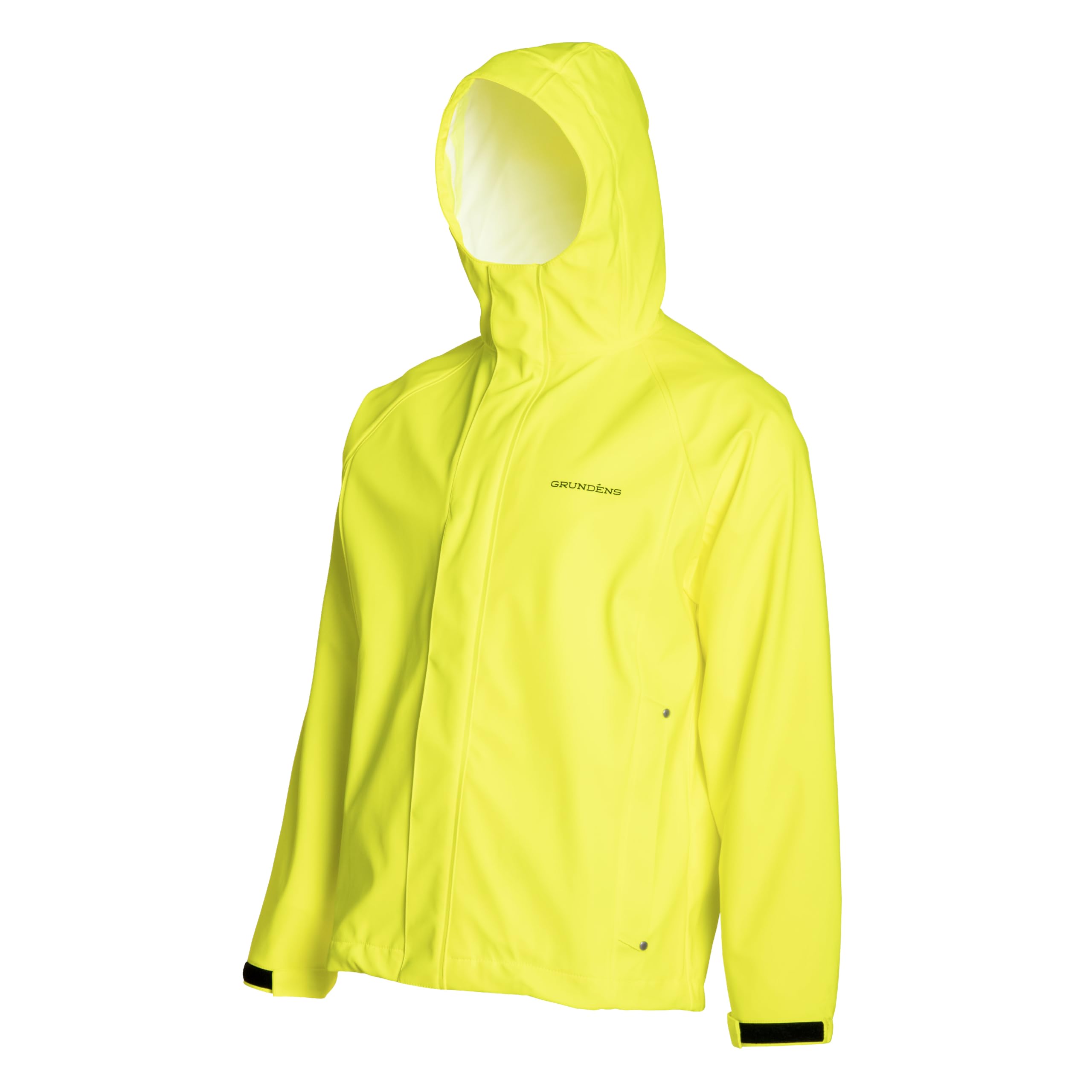 Grundens Men’s Neptune Commercial Fishing Jacket - Waterproof Rain Jacket with Adjustable Cuffs & Hood for Commercial Fishing, Boating & Outdoor Work