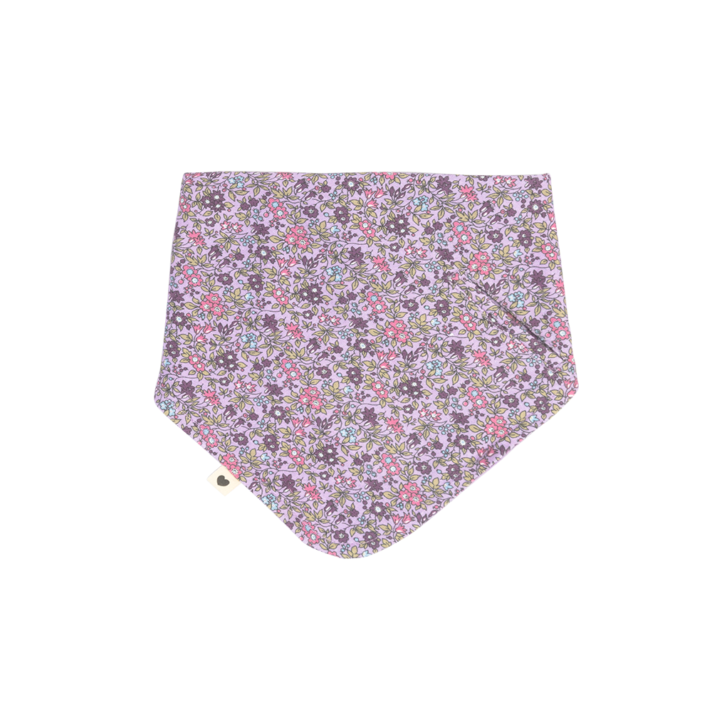 BIBS x LIBERTY Bandana Baby Bib - Soft Chamomile Lawn Violet Sky Design - Drool Proof & Absorbent for Teething Infants - Perfect for Feeding, Playtime & Photo Shoots
