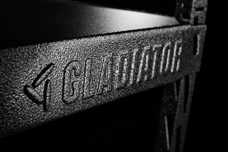 Gladiator 36-Inch Wide EZ Connect Garage Storage Rack with 5 Adjustable 18-Inch Deep Shelves - Heavy Duty Metal Shelving Unit for Garage Organization, Workshop & Home Storage - GARK365TGG