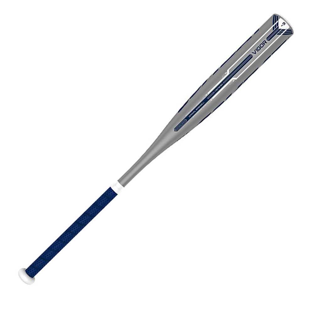 VIGAB103 Vigor BBCOR Baseball Bat for Adults - New Combat Silver/Blue Design - High Performance for Competitive Play & Training