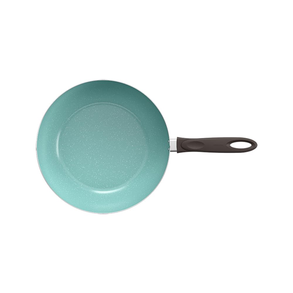 Brinox 28Cm 4.1L Ceramic Non-Stick Wok Pan - Verde Green - Healthy Cooking Stir Fry Pan for Asian Cuisine, Sauteing & Deep Frying - Perfect for Home Kitchen & Restaurant Use