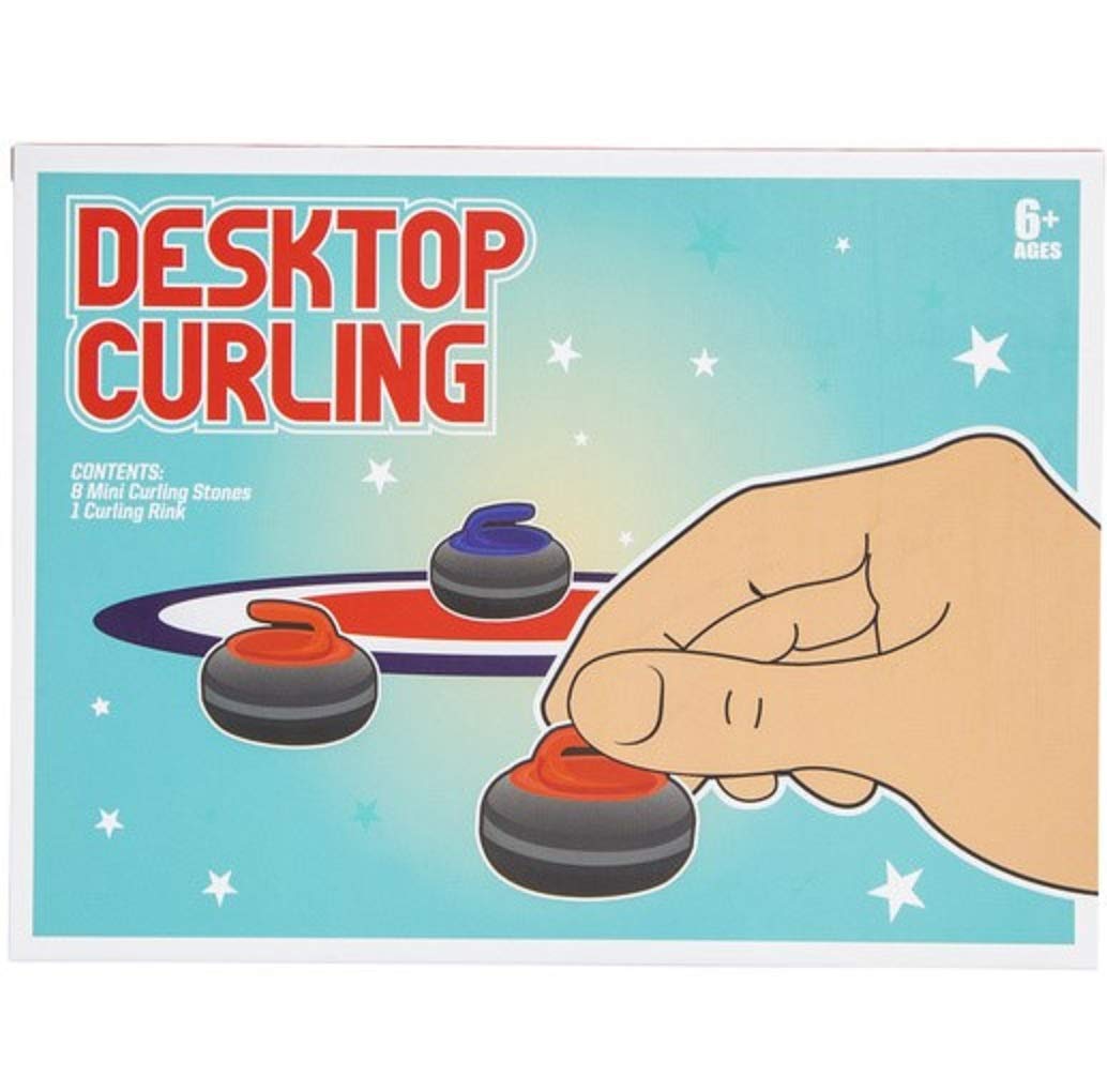 Desktop Curling Game Set - Fun Winter Sports Miniature for Office & Home Entertainment - Perfect for Stress Relief, Parties & Family Game Nights