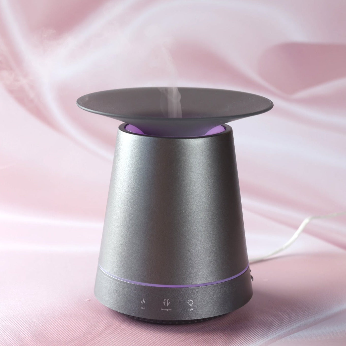 Aroma Drift Dual Mist Diffuser Charcoal - Premium Essential Oil Diffuser for Home & Office - Relaxation & Air Purification