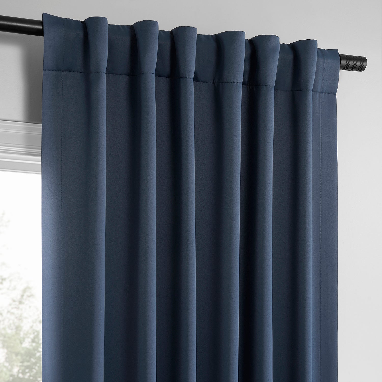 Blackout Curtains for Bedroom - 2 Panels Set, Thermal Insulated & Noise Reducing, Deep Blue Room Darkening Drapes - Perfect for Home Theater, Nursery & Shift Workers
