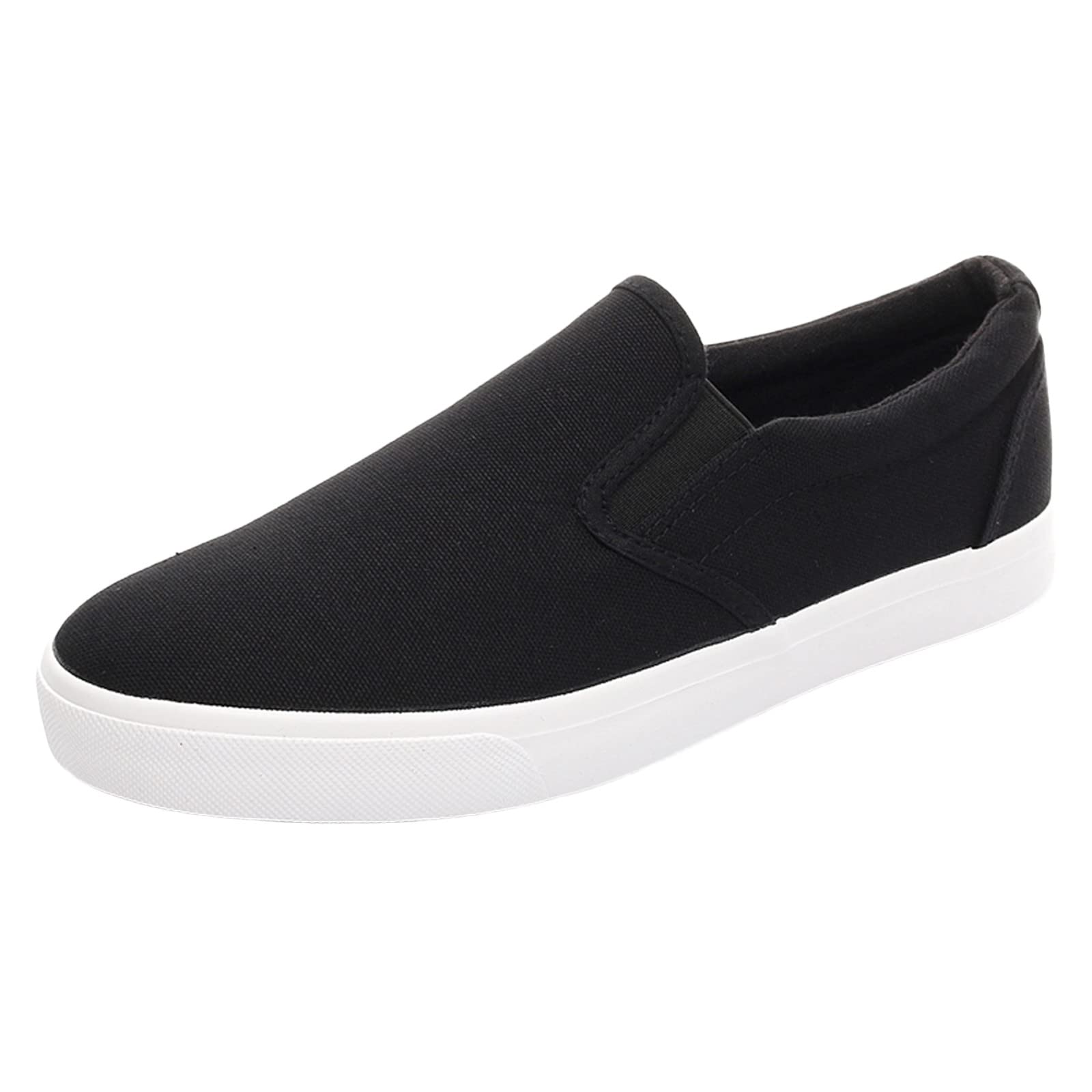 Men's Slip-On Casual Shoes - Breathable Flat Loafers for Work & Everyday Wear | Comfortable & Trendy Lightweight Shoes for Office, Travel & Daily Use