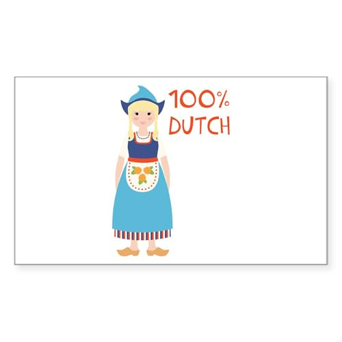 White - 100% Dutch Sticker