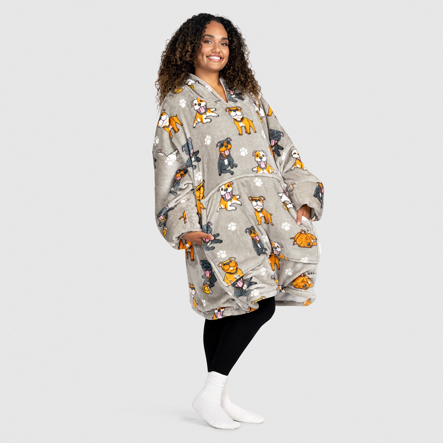 Staffy Oodie - Cozy Oversized Hoodie for Men & Women | Perfect for Lounging, Travel & Cold Weather Comfort