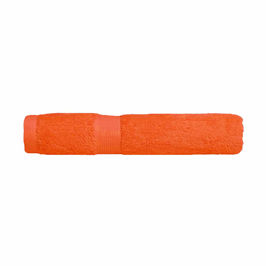 Premium 100% Combed Cotton Hand Towels - Soft & Absorbent Orange Bath Towels for Kitchen, Gym & Spa | Eco-Friendly Quick-Drying Towel Set