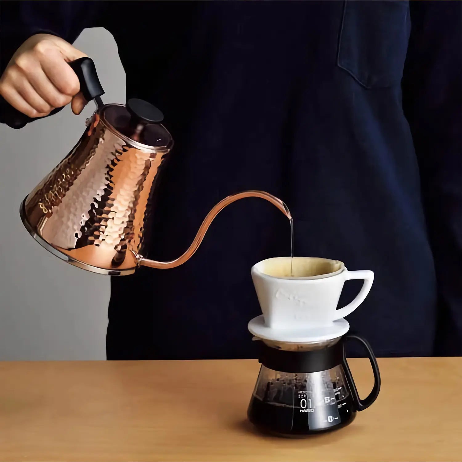Asahi 0.8L Copper Tea Kettle - Traditional Japanese Stovetop Teapot for Loose Leaf Tea, Matcha & Herbal Infusions - Perfect for Home, Office & Tea Ceremonies