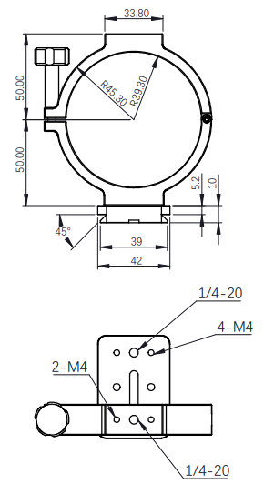 ZWO 78mm Holder Ring for ASI Cooled Astronomy Cameras - Secure Mounting Solution for Astrophotography & Telescope Accessories