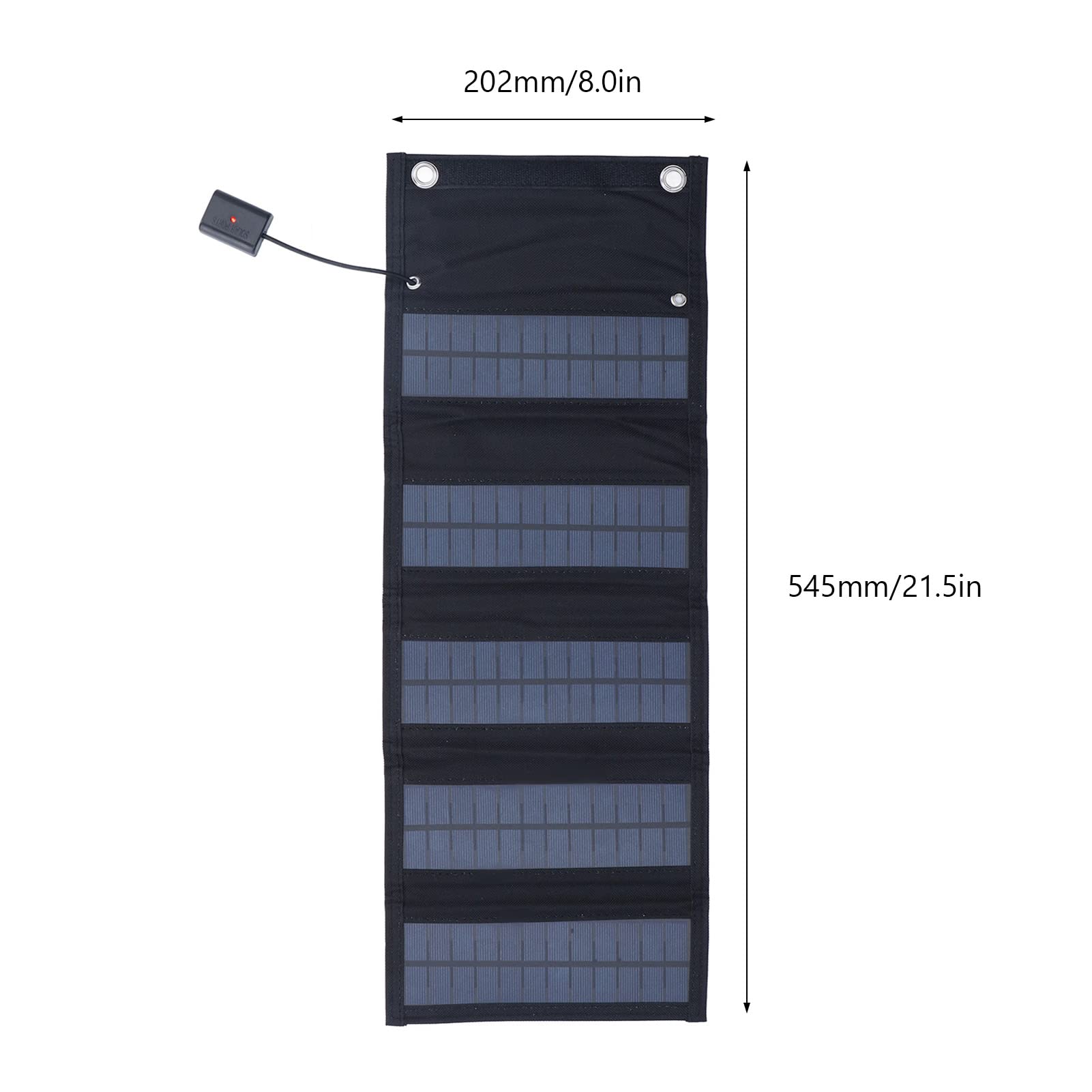 EXCLUZO 100W Foldable Monocrystalline Solar Panel Charger - Portable Solar Power Bank for Outdoor Camping, Hiking, RV, Emergency Power Supply & Off-Grid Adventures