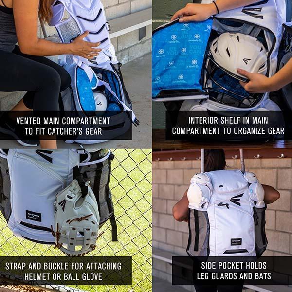 Easton Jen Schro Catcher's Backpack - Durable Baseball Gear for Catchers | Perfect for Training, Games & Travel (Model 8073091)