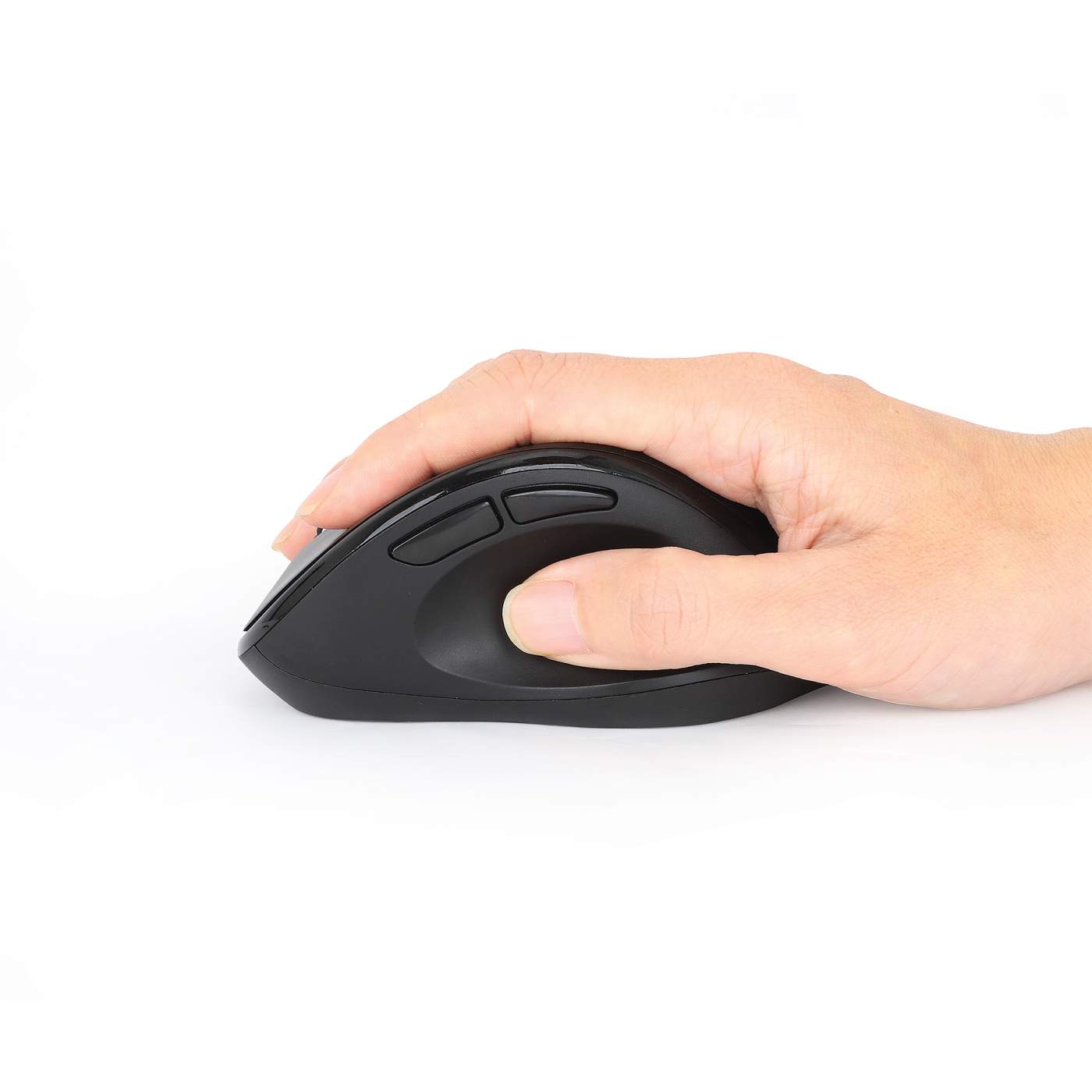 Ergonomic Wireless Mouse with 2-in-1 USB Receiver - Comfortable Computer Mouse for Office & Gaming - Perfect for Laptop, PC, Mac & Home Workstation Use