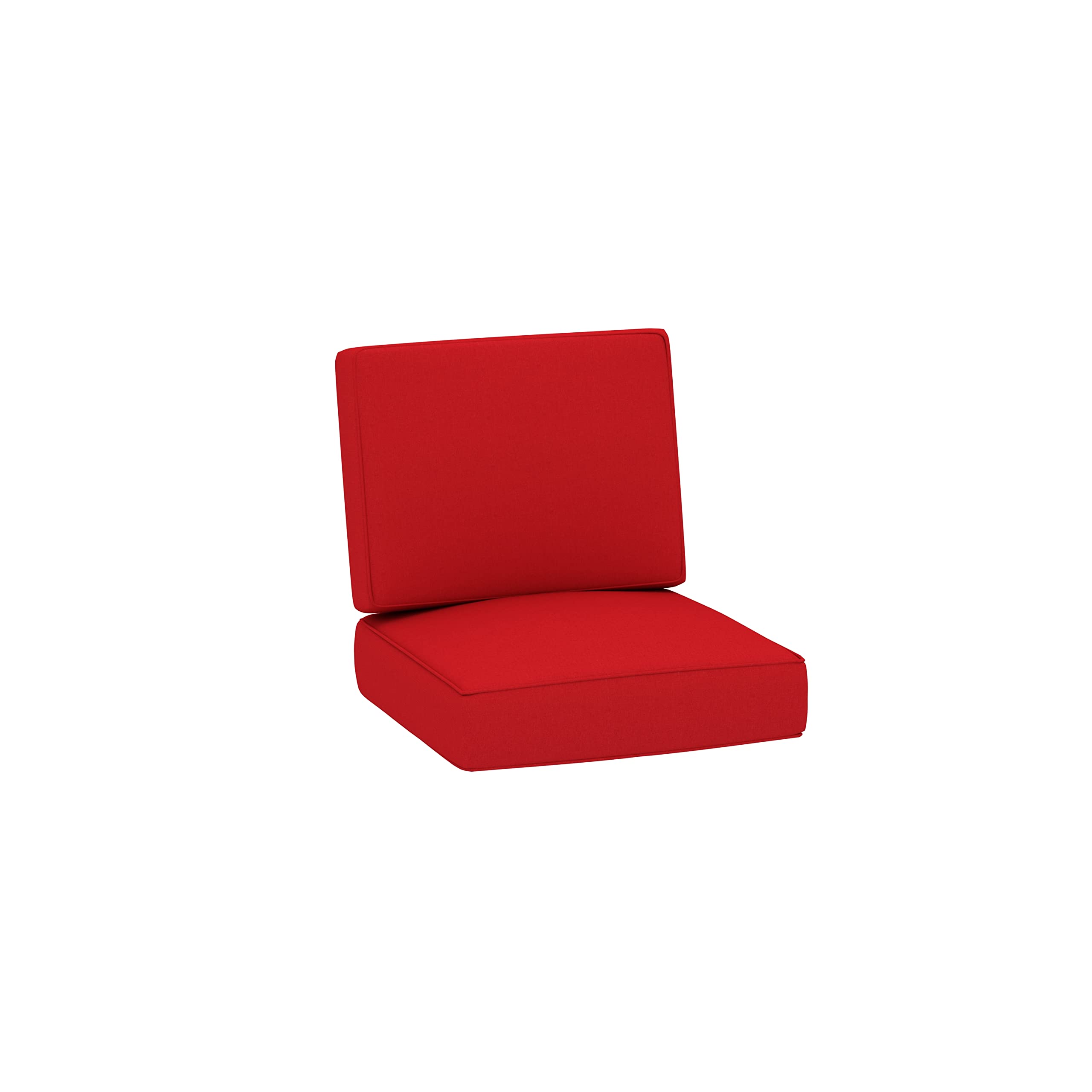 Creative Living Grenada Outdoor Sectional Sofa Set - 6-Piece Red Patio Furniture for Garden, Poolside & Backyard Relaxation