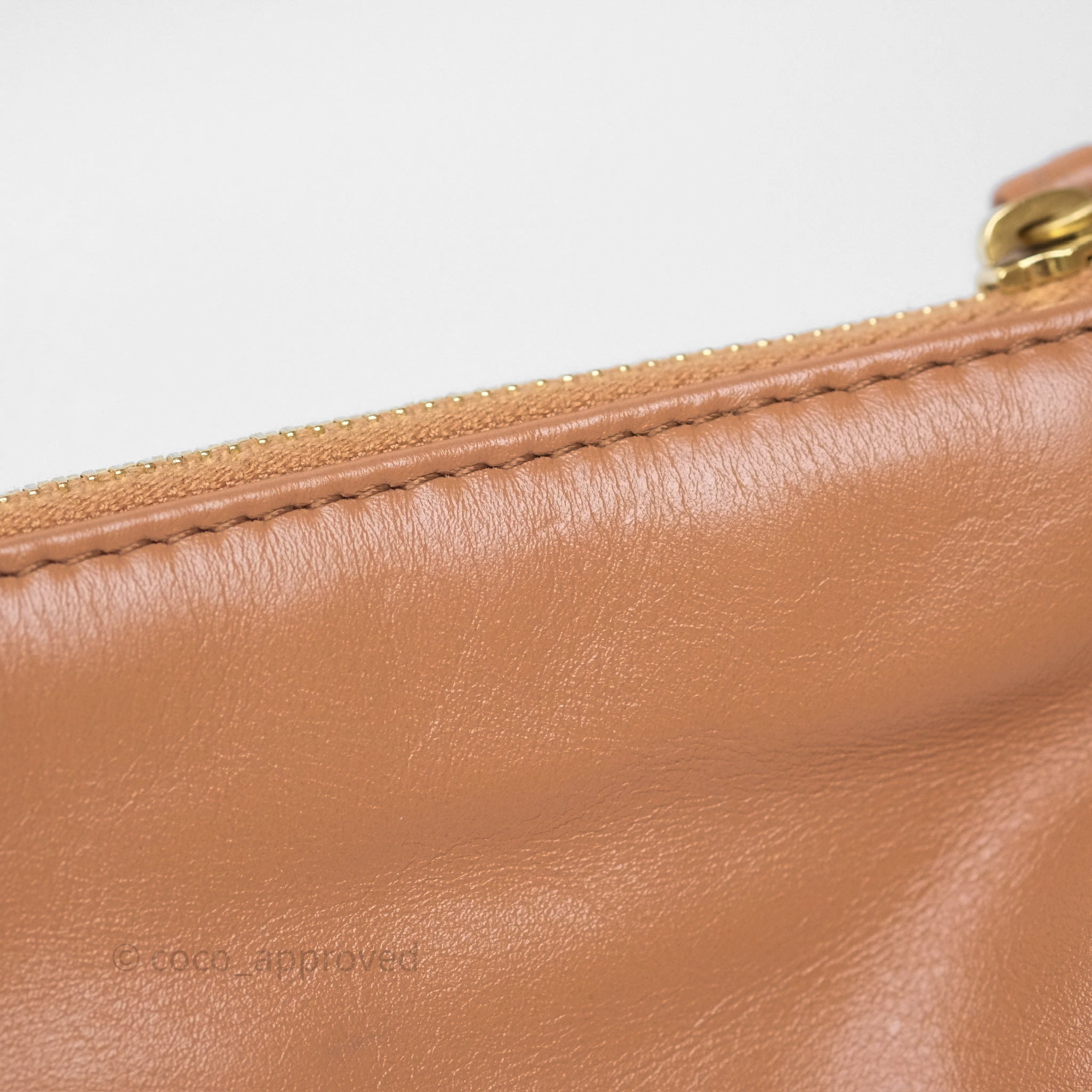Chanel 22 Small Handbag in Caramel Beige Shiny Calfskin Leather with Aged Gold Hardware - Luxury Crossbody Bag for Women, Perfect for Date Night & Evening Events