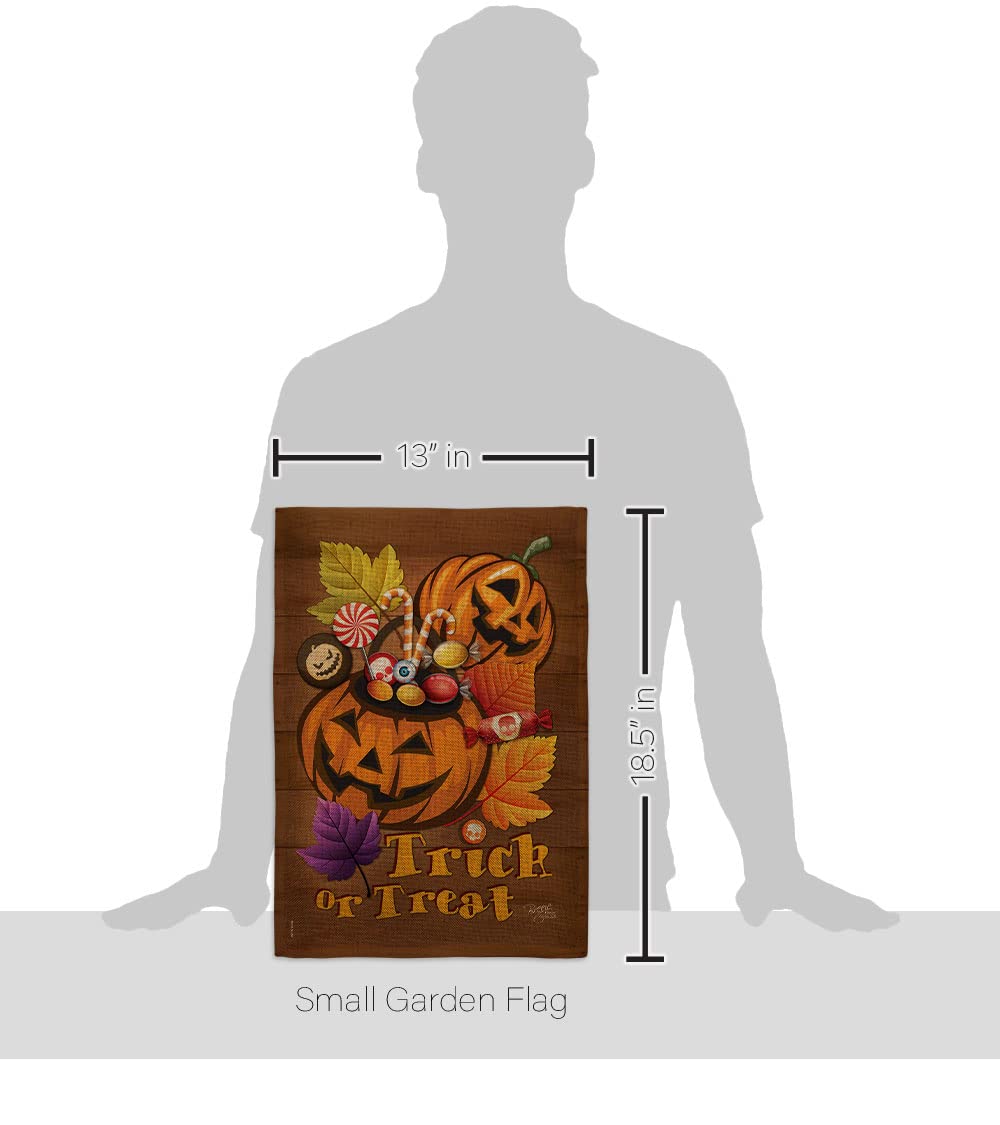 Halloween Pumpkin Garden Flag - Fall Decor with Stand for Yard & Home