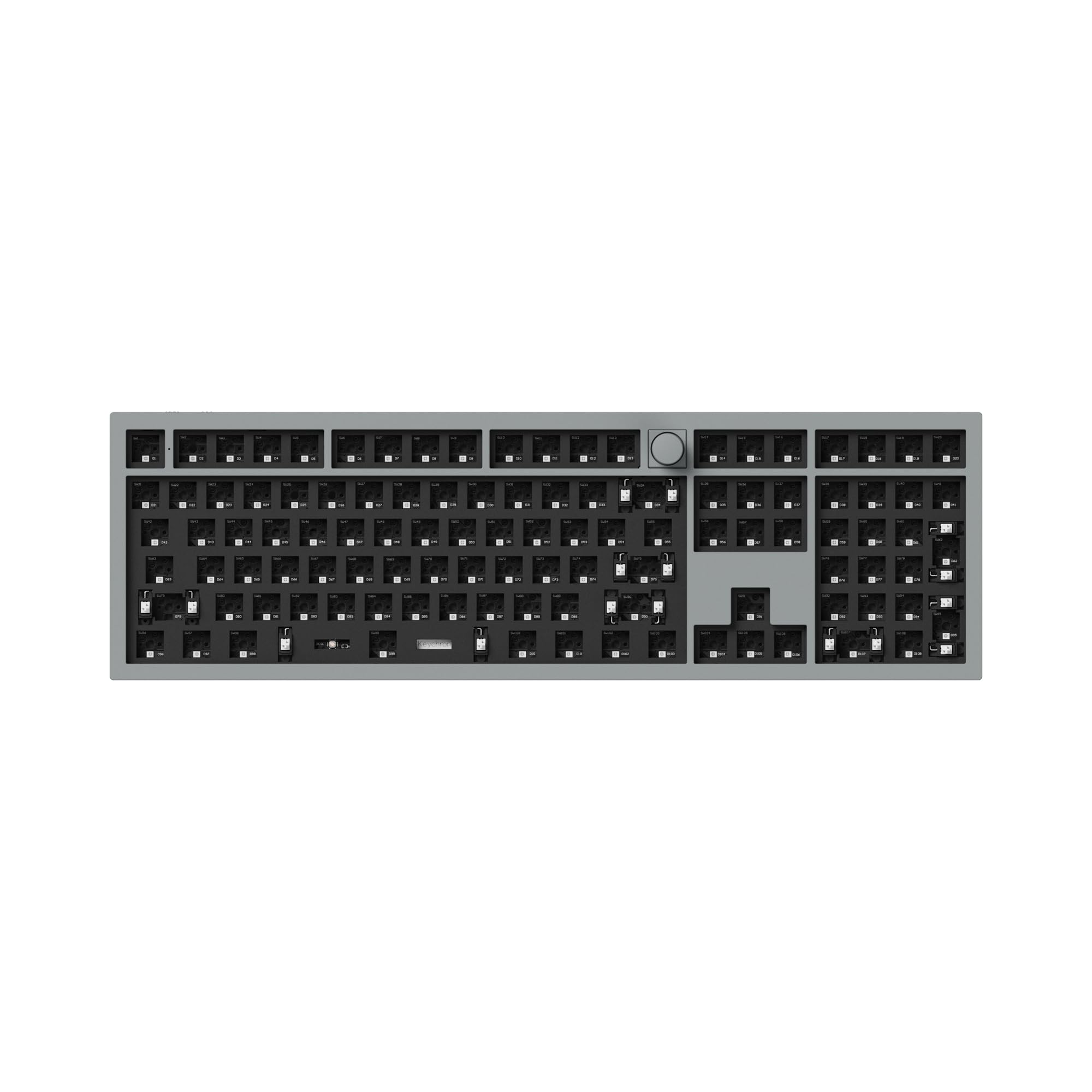 Keychron Q6 Pro Full-Metal Custom Mechanical Keyboard - QMK/VIA Programmable, Wireless Bluetooth & Wired USB, Hot-Swappable RGB Backlit, Full Size Layout for Mac/Windows/Linux (Grey) | Perfect for Gaming, Coding & Office Work