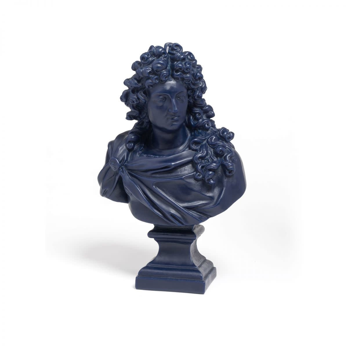 Cire Trudon Louis XIV Bust Royal Blue Scented Candle - Luxury Home Decor for Living Room, Bedroom & Office